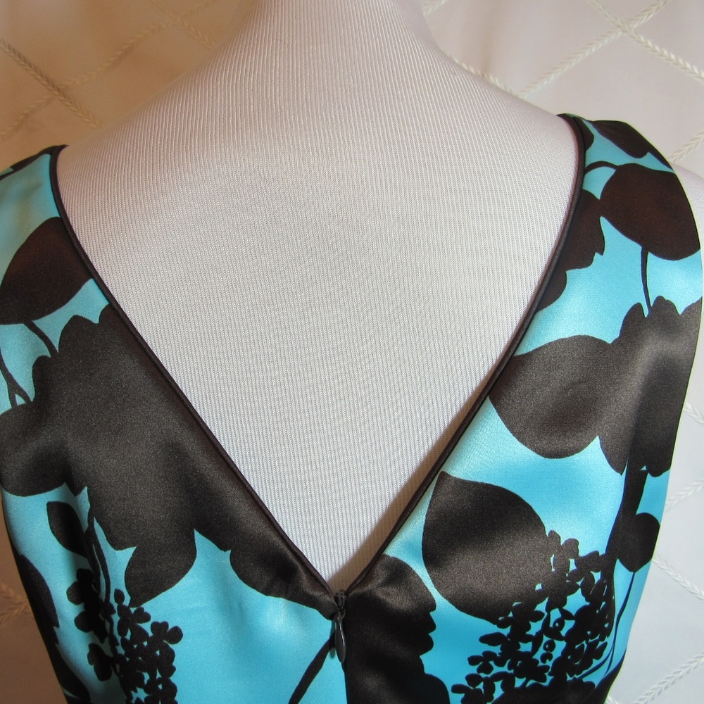 Mica Turquoise and Brown Dress - Picture 5 of 7
